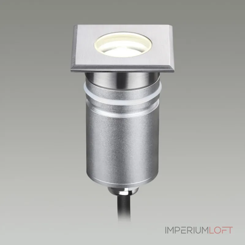 Встраиваемый грунтовый светильник Odeon Light NATURE ODL24 631 6661/1GB IP67 LED 3W 4000K 12V/24V INGRO Чёрный от ImperiumLoft