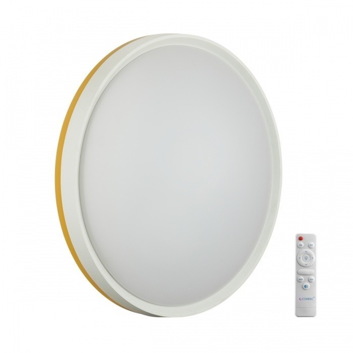 Настенно-потолочный светильник Сонекс COLOR SN 100 7709/EL LED 70Вт 3000-6000К D500 IP43 пульт ДУ KEZO YELLOW от ImperiumLoft