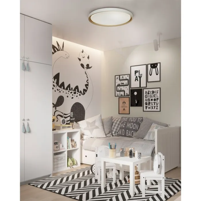 Настенно-потолочный светильник Сонекс COLOR SN 104 7645/DL LED 48Вт 4000К D415 IP43 KISIL Белый от ImperiumLoft
