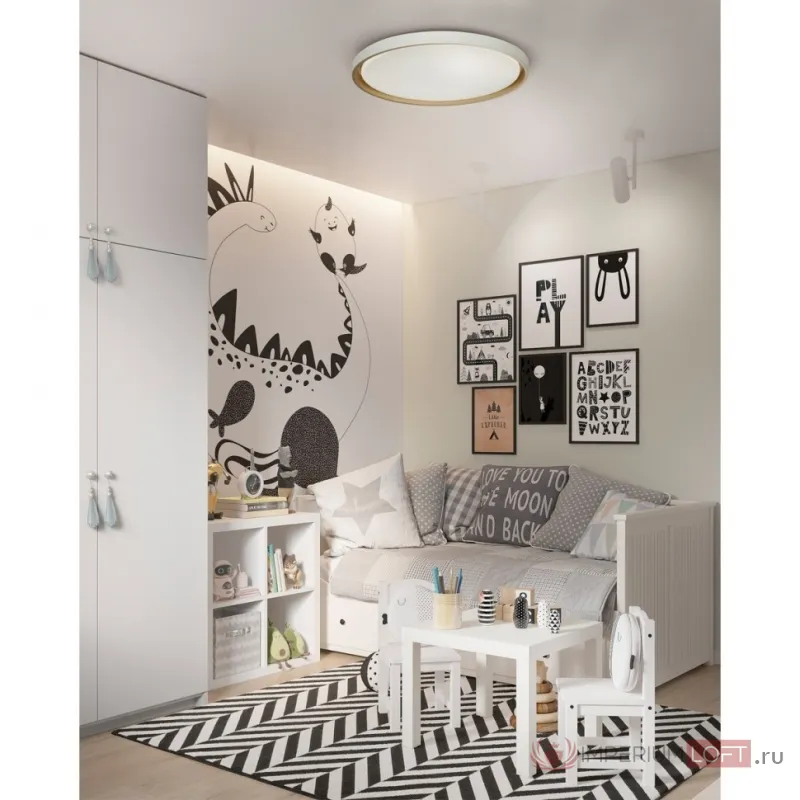 Настенно-потолочный светильник Сонекс COLOR SN 104 7645/DL LED 48Вт 4000К D415 IP43 KISIL Белый от ImperiumLoft