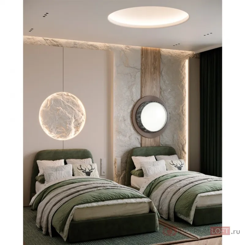 Настенно-потолочный светильник Сонекс COLOR SN 84 7639/DL LED 48Вт 4000K D410 IP43 Чёрный от ImperiumLoft