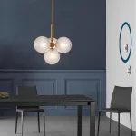 Подвесной светильник RAFFIN 4 Transparent Gold от ImperiumLoft