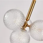 Подвесной светильник RAFFIN 4 Transparent Gold от ImperiumLoft