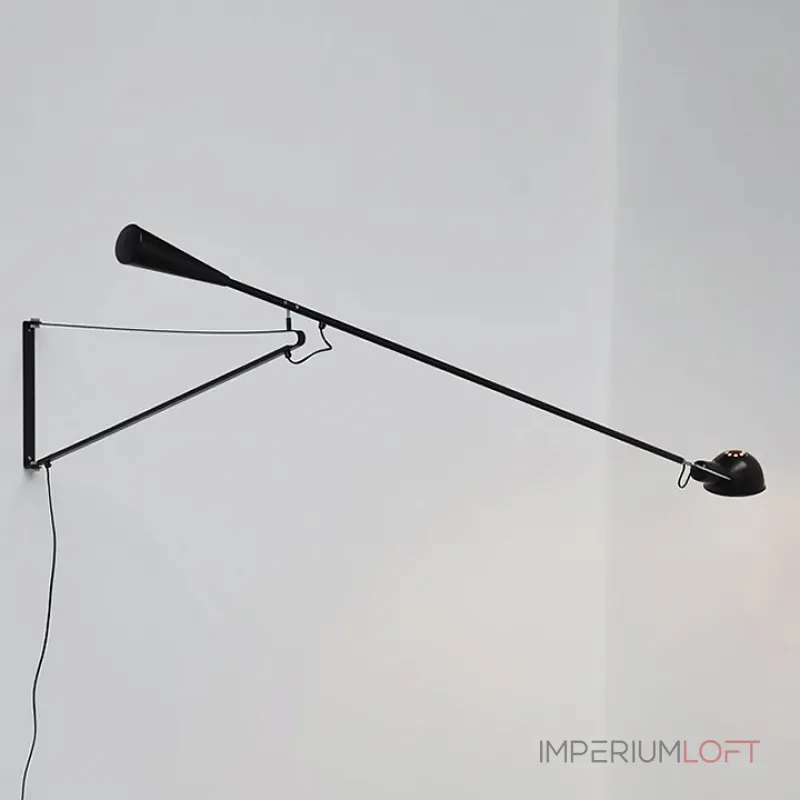 Настенный светильник FLOS Mod 265 Wall Lamp Black by Paolo Rizzatto 205 см Настенный светильник FLOS Mod 265 Wall Lamp Black by Paolo Rizzatto 205 см