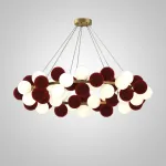 Подвесная люстра LATTE D120 Burgundy