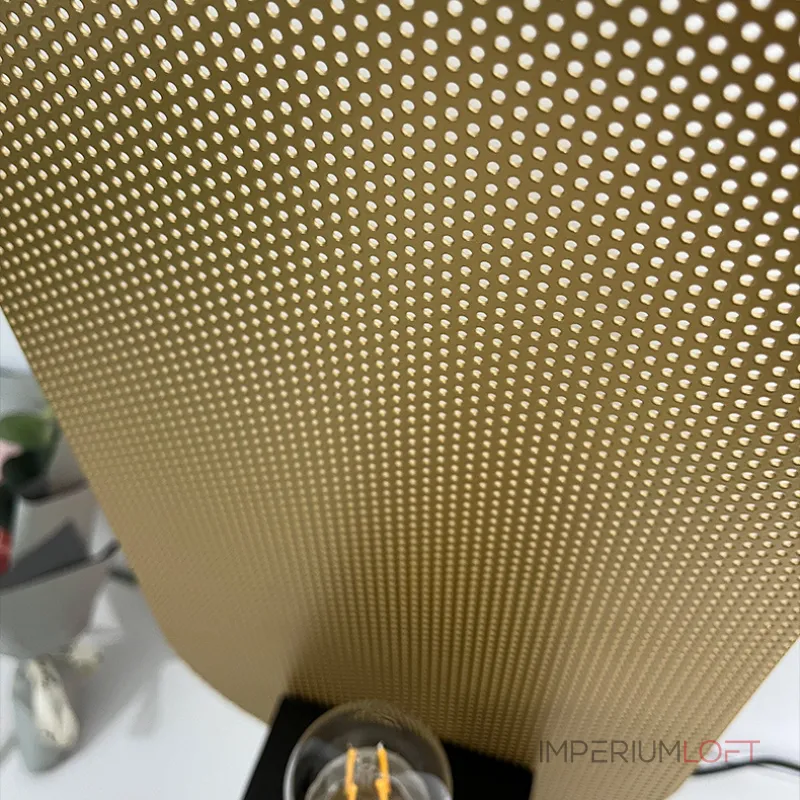 Серия настольных ламп в виде металлической перфорированной пластины и рассеивателя из натурального камня CONRAD B TAB B Серия настольных ламп в виде металлической перфорированной пластины и рассеивателя из натурального камня CONRAD B TAB B