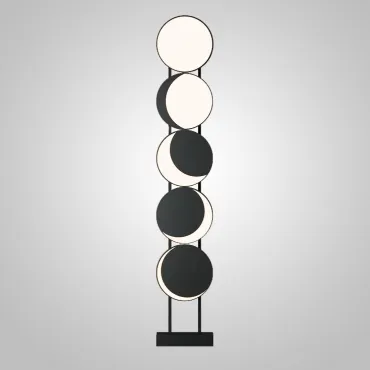 Оригинальный светодиодный торшер из пяти дисков, изображающих разные фазы луны MOON PHASE