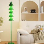 Серия минималистичных светодиодных торшеров в виде стилизованной ёлки из расположенных друг над другом конусов BAUM Cream Серия минималистичных светодиодных торшеров в виде стилизованной ёлки из расположенных друг над другом конусов BAUM Cream