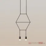 Подвесной светильник Via Wireflow polyhedral 2 Lineal Pendant Light от ImperiumLoft