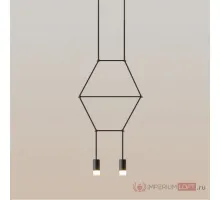 Подвесной светильник Via Wireflow polyhedral 2 Lineal Pendant Light