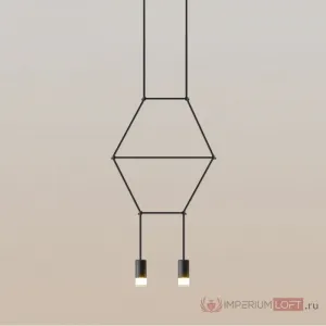 Подвесной светильник Via Wireflow polyhedral 2 Lineal Pendant Light