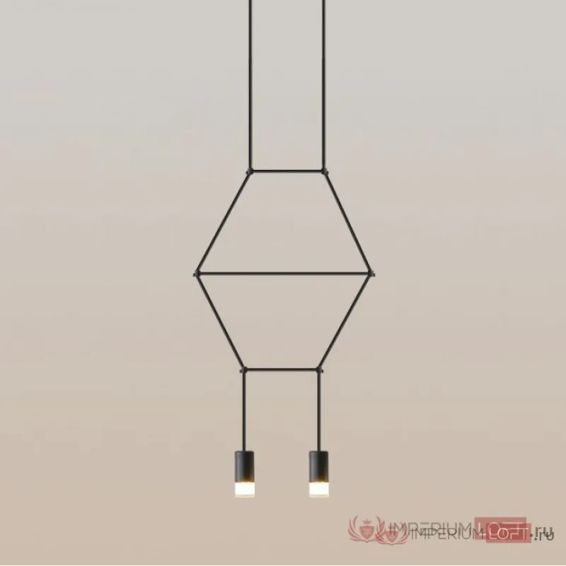 Подвесной светильник Via Wireflow Lineal Pendant Light 2 от ImperiumLoft