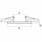 Рамка на 1 светильник Lightstar Intero 16 217617 от ImperiumLoft