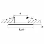 Рамка на 1 светильник Lightstar Intero 16 217517 от ImperiumLoft