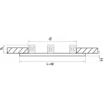 Рамка на 3 светильника Lightstar Domino 214636 от ImperiumLoft