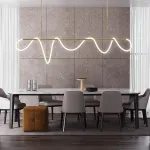 Подвесной светильник Luke Lampco Tracer Bar L1000 в современном оформлении