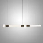 Подвесная люстра Pendant Horizontal L114  со стеклянными фактурными плафонами