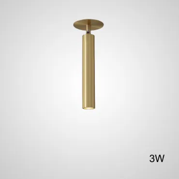 Встроенный потолочный точечный светильник LINO C H26 Brass 3W