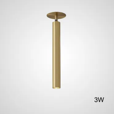 Встроенный потолочный точечный светильник LINO C H36 Brass 3W