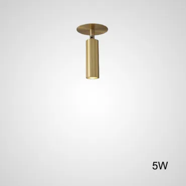 Встроенный потолочный точечный светильник LINO C H16 Brass 5W