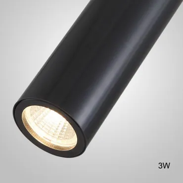 Встроенный потолочный точечный светильник LINO C H16 Black 3W