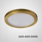 Точечный светодиодный светильник HEIN D10 Brass Трехцветный свет