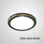 Точечный светодиодный светильник HEIN D12 Black Трехцветный свет