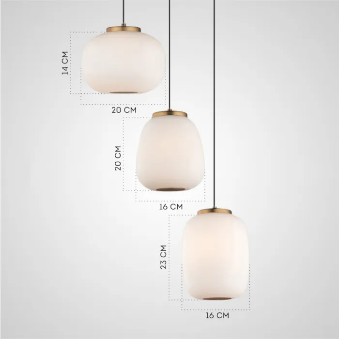 Подвесной светильник HEMING COMBO L5 A Планка от ImperiumLoft