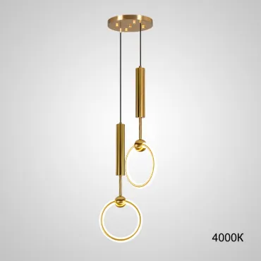 Подвесной светильник RING DUO A Brass 4000К от ImperiumLoft