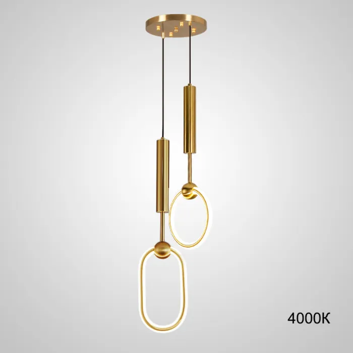 Подвесной светильник RING DUO B Brass 4000К от ImperiumLoft