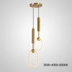 Подвесной светильник RING DUO B Brass Трехцветный свет от ImperiumLoft