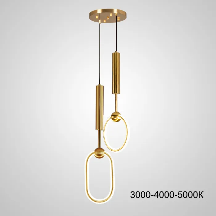 Подвесной светильник RING DUO B Brass Трехцветный свет от ImperiumLoft