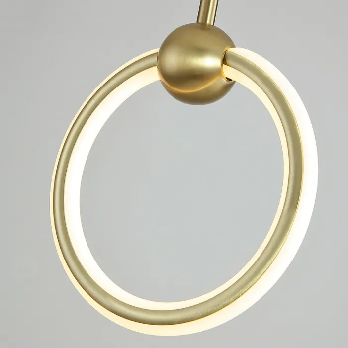 Подвесной светильник RING DUO B Brass 4000К от ImperiumLoft