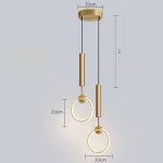 Подвесной светильник RING DUO A Black 4000К от ImperiumLoft