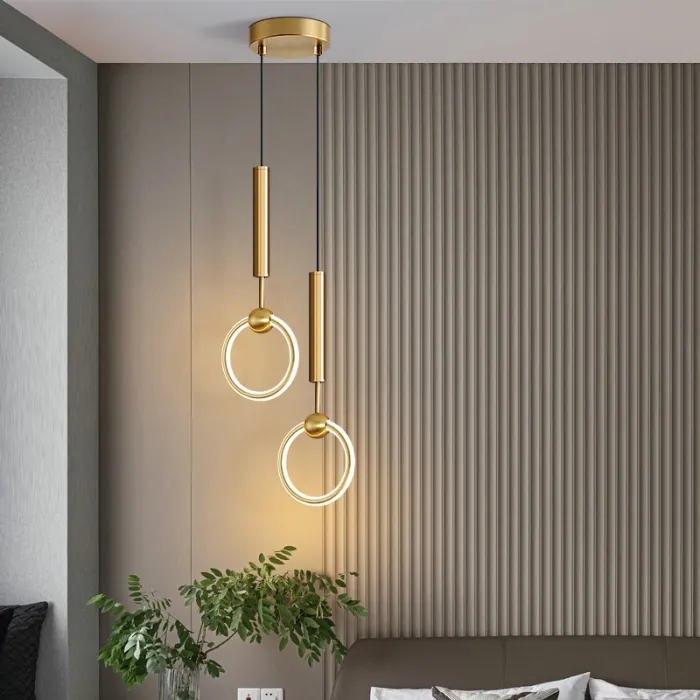 Подвесной светильник RING DUO B Brass 4000К от ImperiumLoft