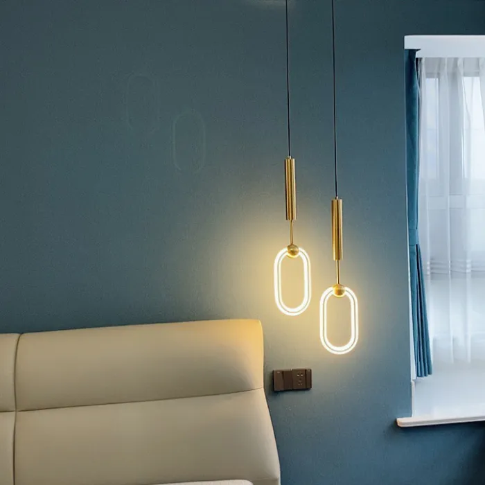 Подвесной светильник RING DUO B Brass 4000К от ImperiumLoft