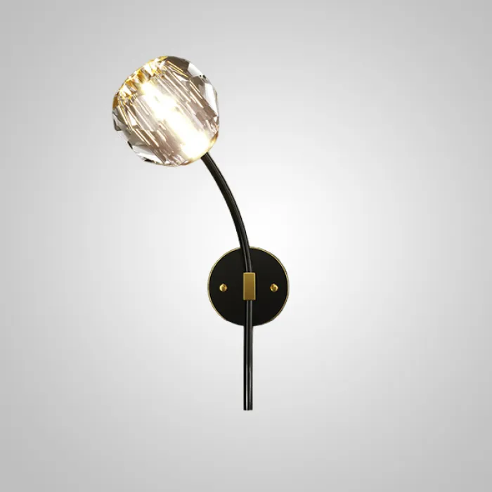 Настенный светильник RH E WALL L1 Left Black от ImperiumLoft