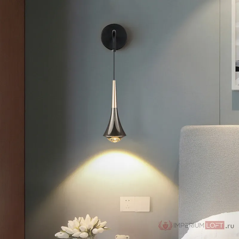 Настенный светильник CAI WALL Brass 3000К от ImperiumLoft