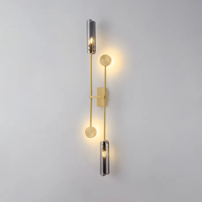 Настенный светильник ANDREAS Brass Cognac от ImperiumLoft