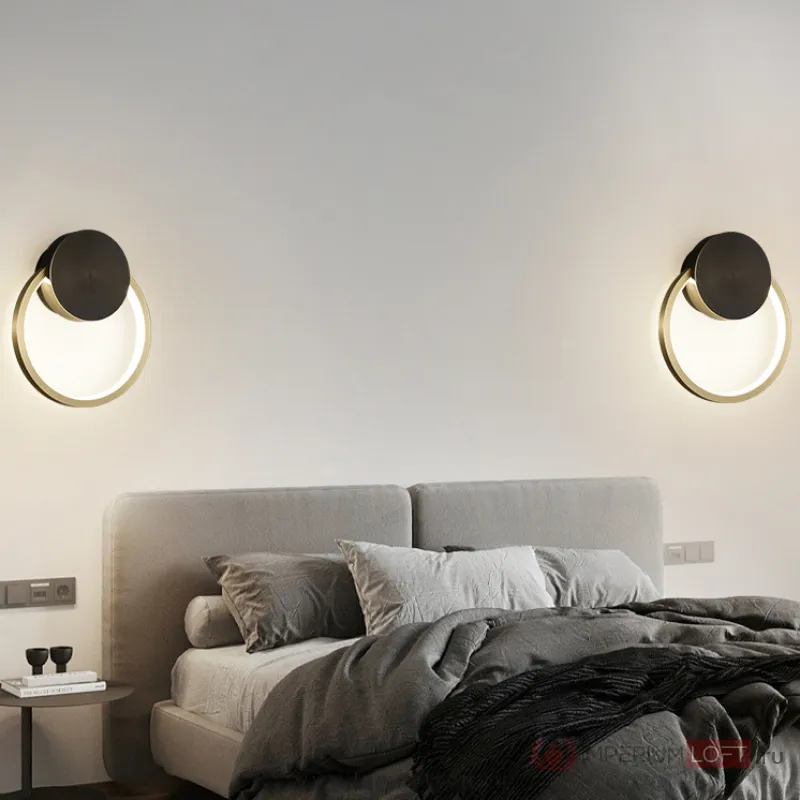 Настенный светильник WOLKE SMALL D15 Brass от ImperiumLoft