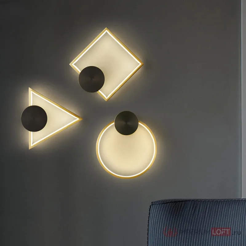 Настенный светильник WOLKE WIDE L24 Brass от ImperiumLoft