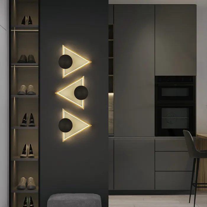 Настенный светильник WOLKE WIDE L28 Black от ImperiumLoft