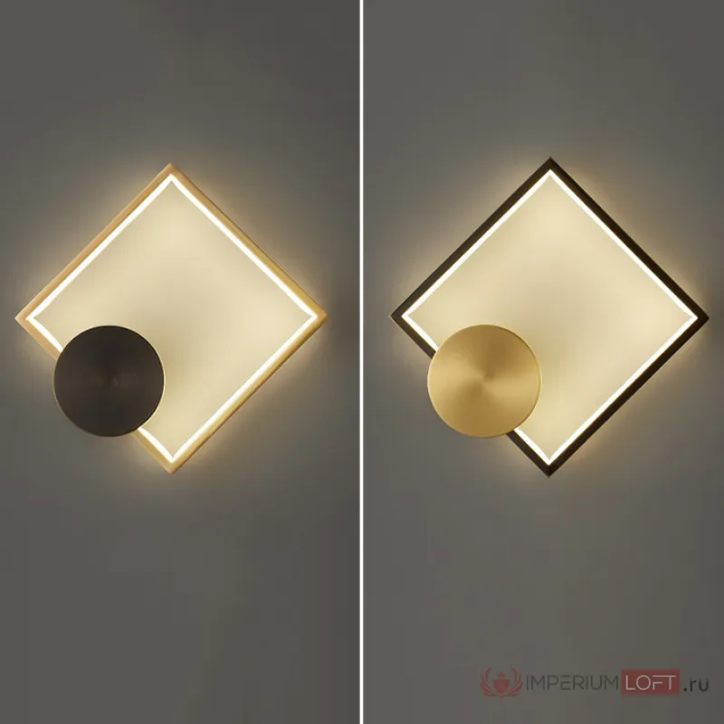 Настенный светильник WOLKE WIDE L24 Brass от ImperiumLoft