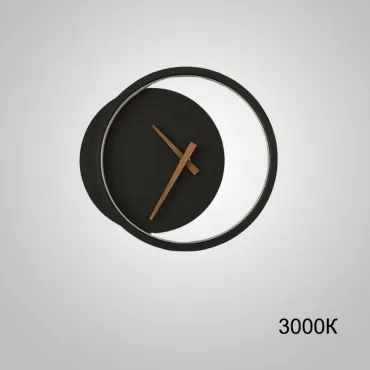 Настенный светильник CLOCK Black 3000К
