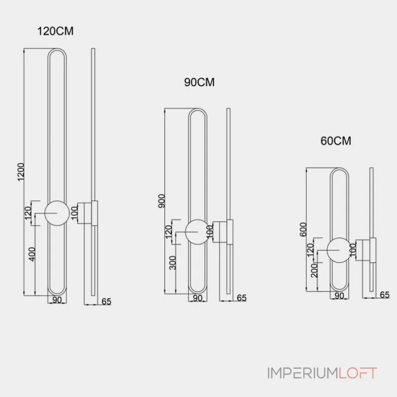 Настенный светильник HEIDY L H90 Brass Black от ImperiumLoft Настенный светильник HEIDY L H90 Brass Black от ImperiumLoft
