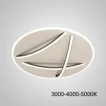 Потолочный светильник HAFTOR D50 Black Трехцветный свет