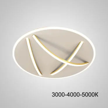 Потолочный светильник HAFTOR D50 Gold Трехцветный свет