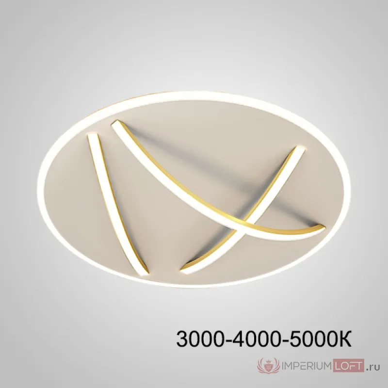 Потолочный светильник HAFTOR D60 Gold Трехцветный свет от ImperiumLoft