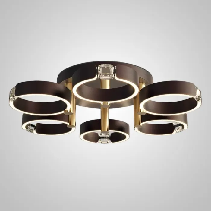 Потолочная люстра SELLIF D CH D80 Brown от ImperiumLoft