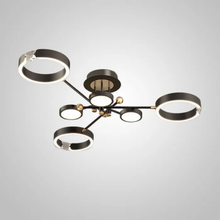 Потолочная люстра SELLIF CH L6 Black от ImperiumLoft